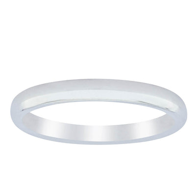 Platinum 2.5mm Nova Band-Ring-Walker & Hall