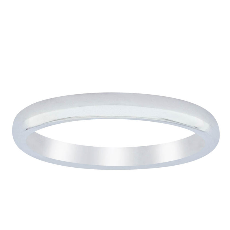 Platinum 2.5mm Nova Band-Ring-Walker & Hall