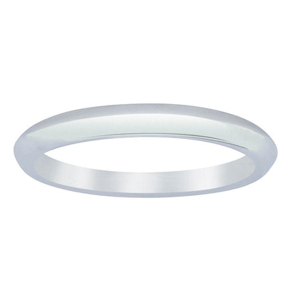 18ct White Gold Venetian Band-Ring-Walker & Hall