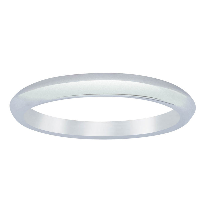 18ct White Gold Venetian Band-Ring-Walker & Hall