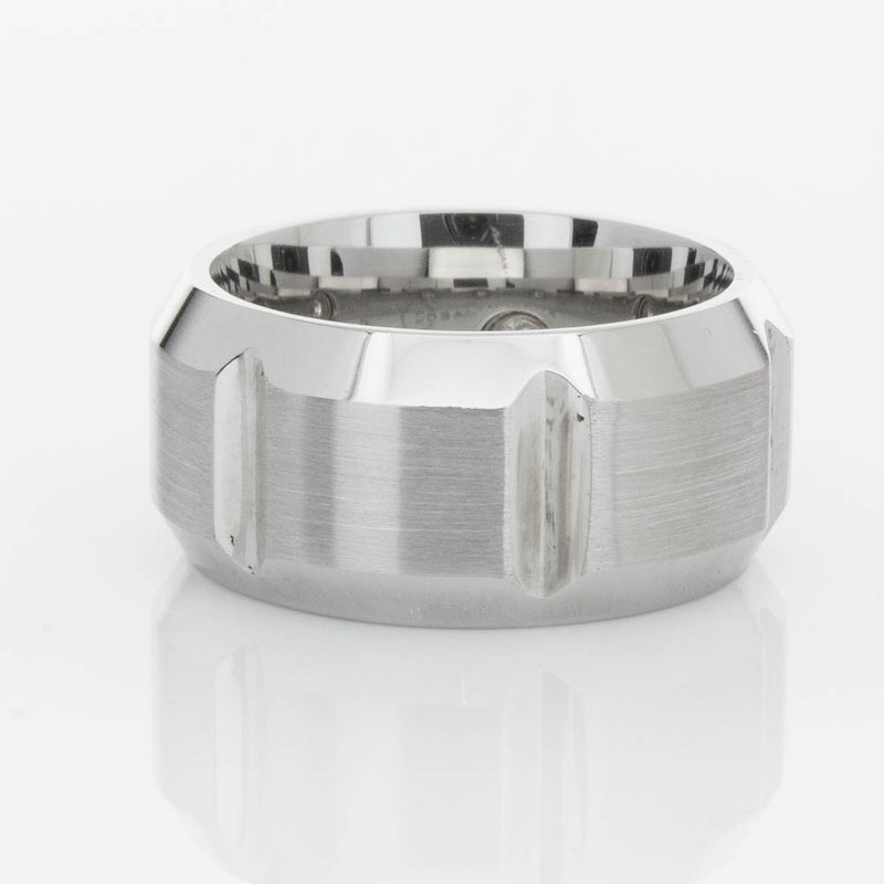 Cobalt Chrome .20ct Diamond Ring-Ring-Walker & Hall