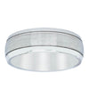 Cobalt Satin Finish Double Groove 8mm Men's Band-Ring-Walker & Hall