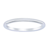 18ct White Gold Melba Band-Ring-Walker & Hall