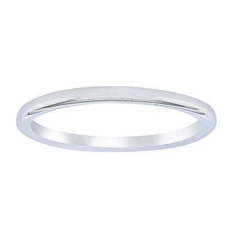 18ct White Gold Melba Band-Ring-Walker & Hall