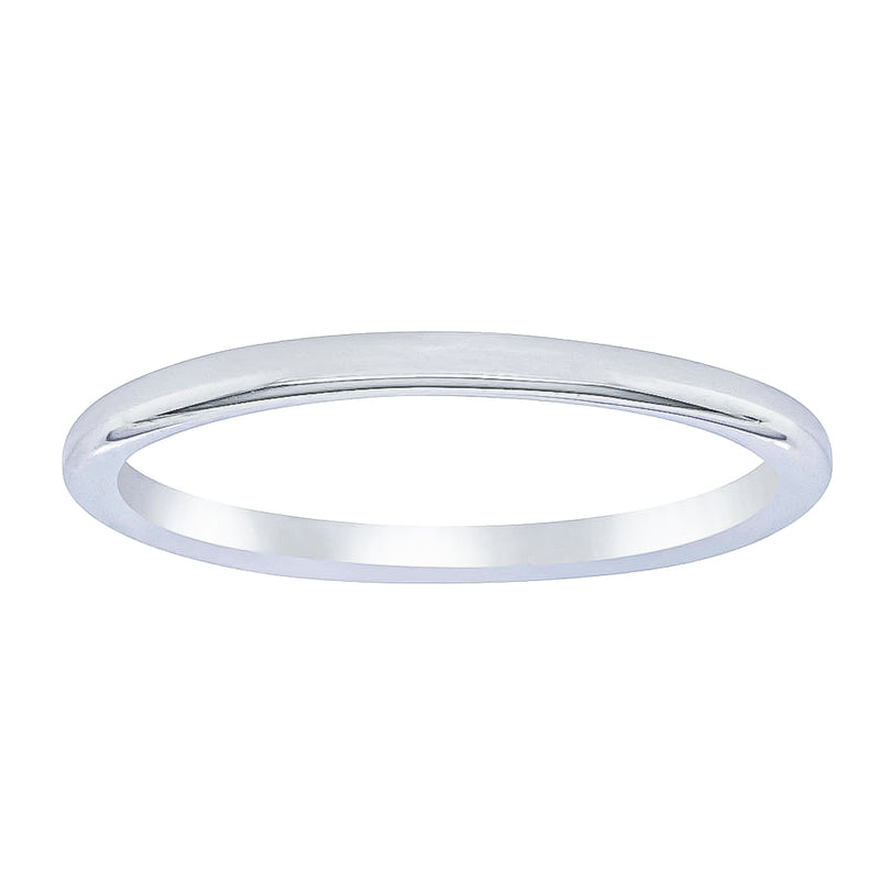 18ct White Gold Melba Band-Ring-Walker & Hall