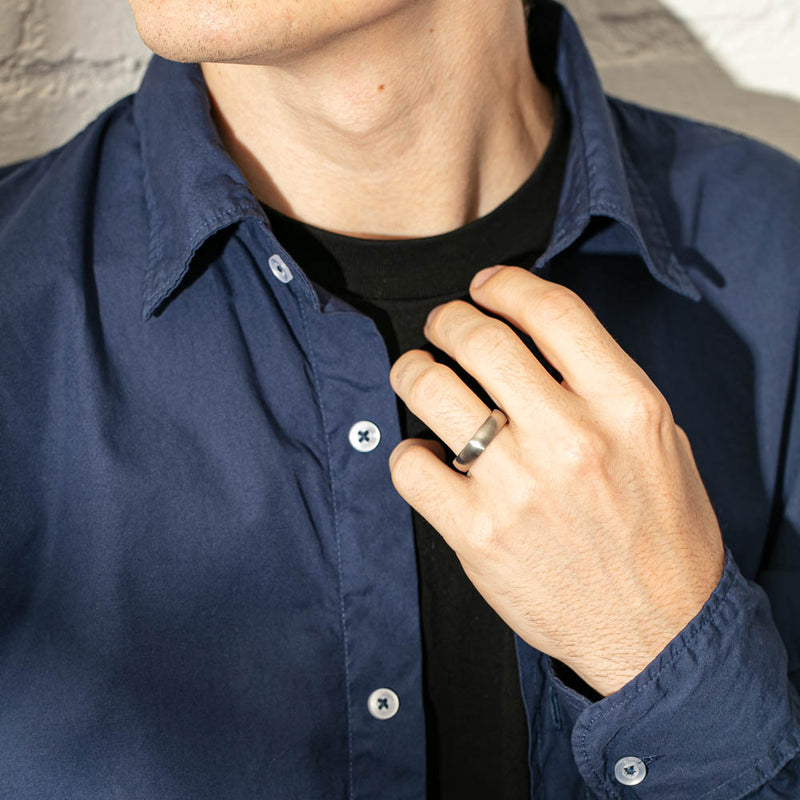 Titanium Rounded Band-Ring-Walker & Hall