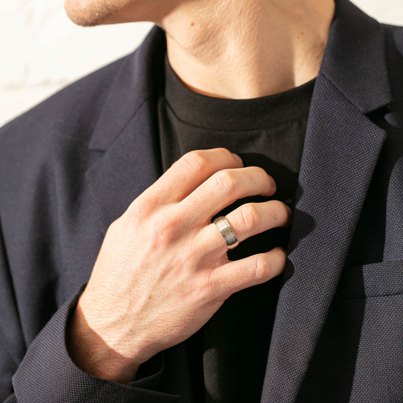 Cobalt Chrome Men's Ring-Ring-Walker & Hall