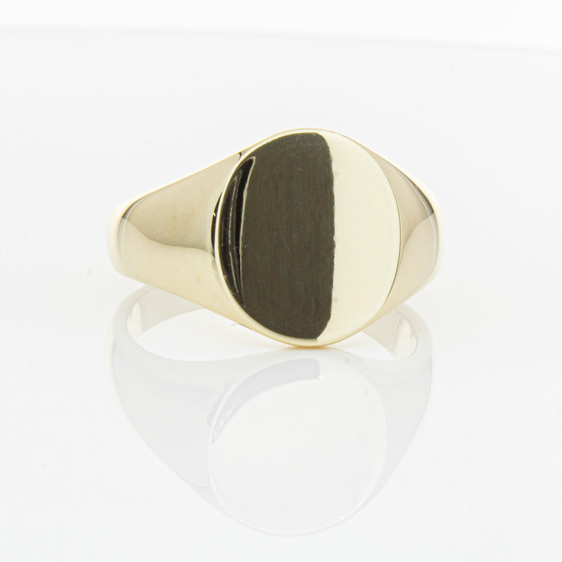 9ct Yellow Gold Signet Ring-Ring-Walker & Hall
