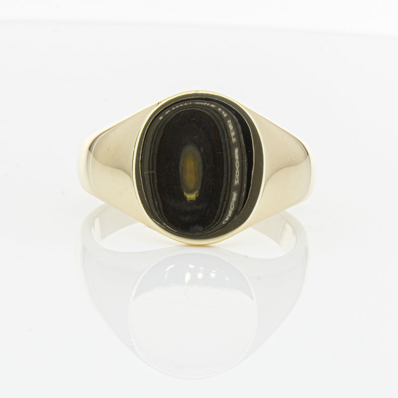 9ct Yellow Gold Signet Ring-Ring-Walker & Hall