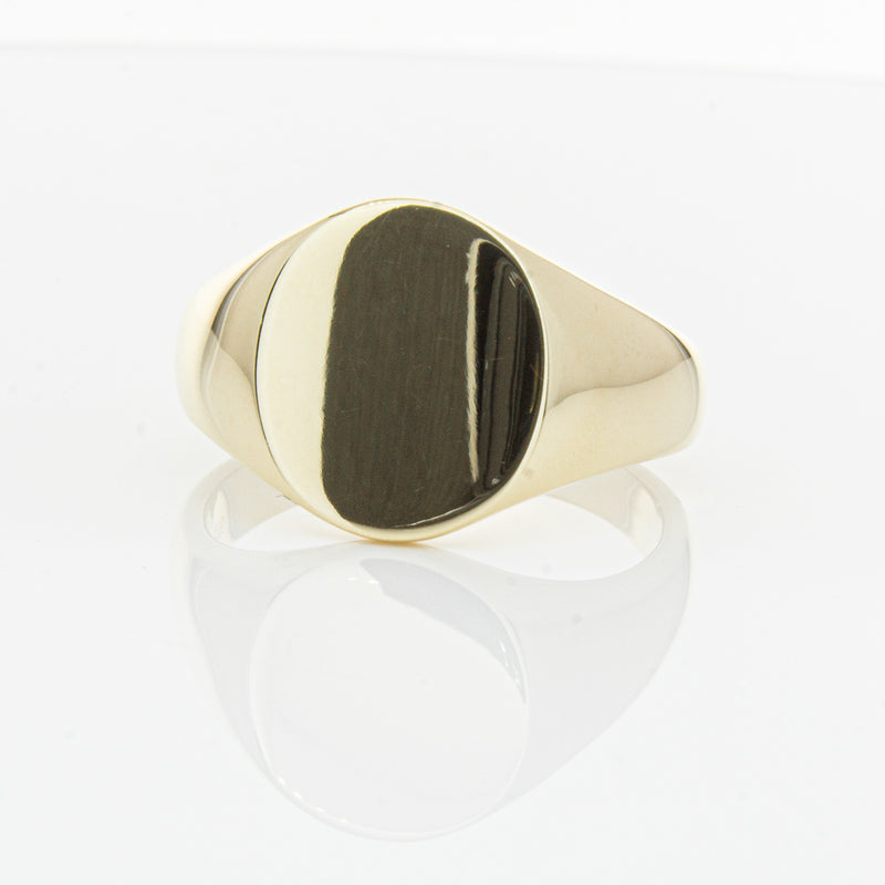 9ct Yellow Gold Signet Ring-Ring-Walker & Hall