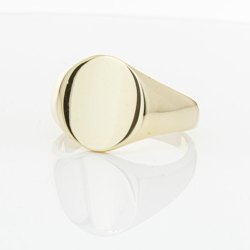 9ct Yellow Gold Signet Ring-Ring-Walker & Hall