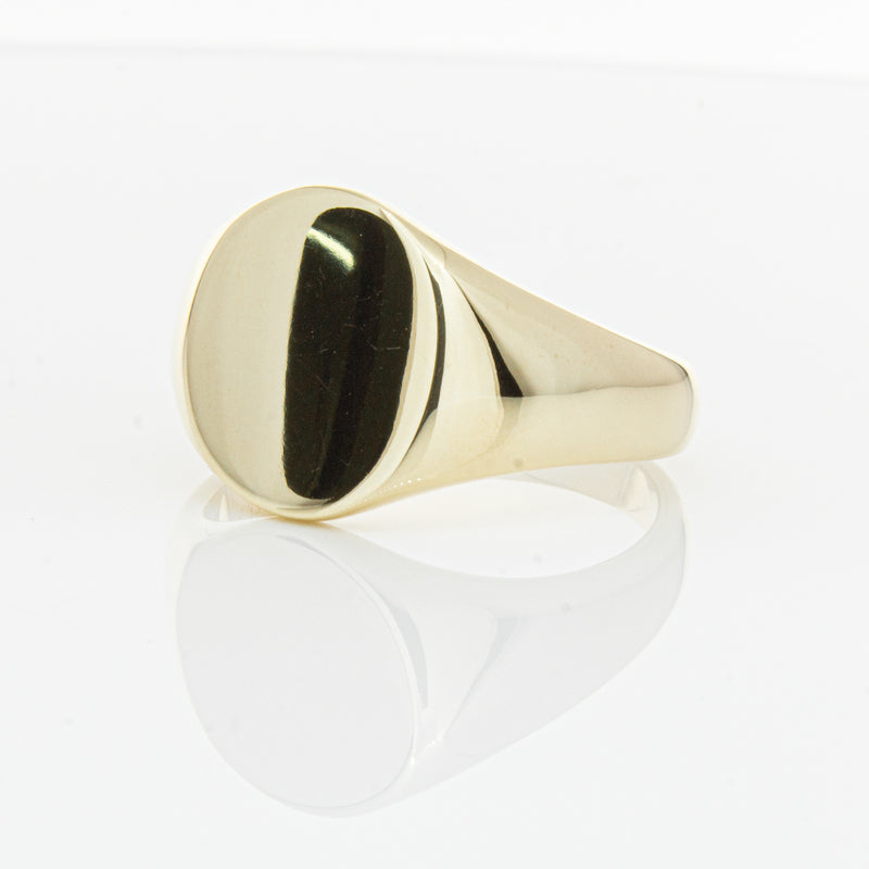 9ct Yellow Gold Signet Ring-Ring-Walker & Hall