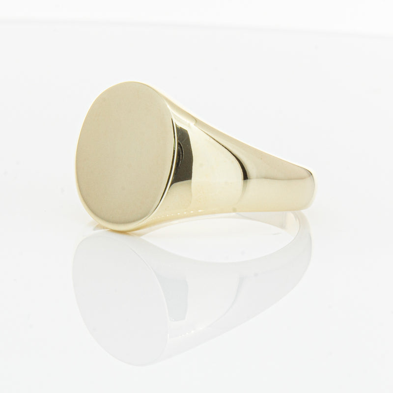 9ct Yellow Gold Signet Ring-Ring-Walker & Hall