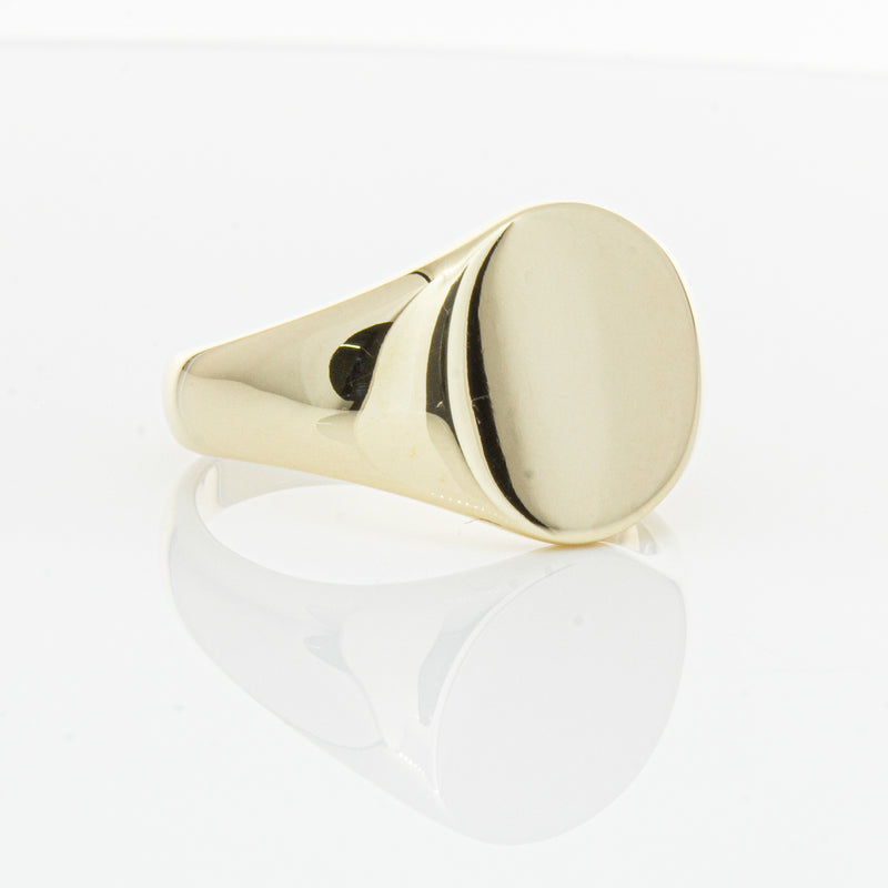 9ct Yellow Gold Signet Ring-Ring-Walker & Hall