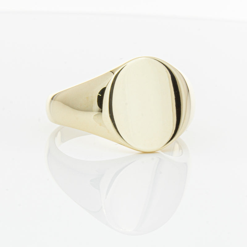 9ct Yellow Gold Signet Ring-Ring-Walker & Hall