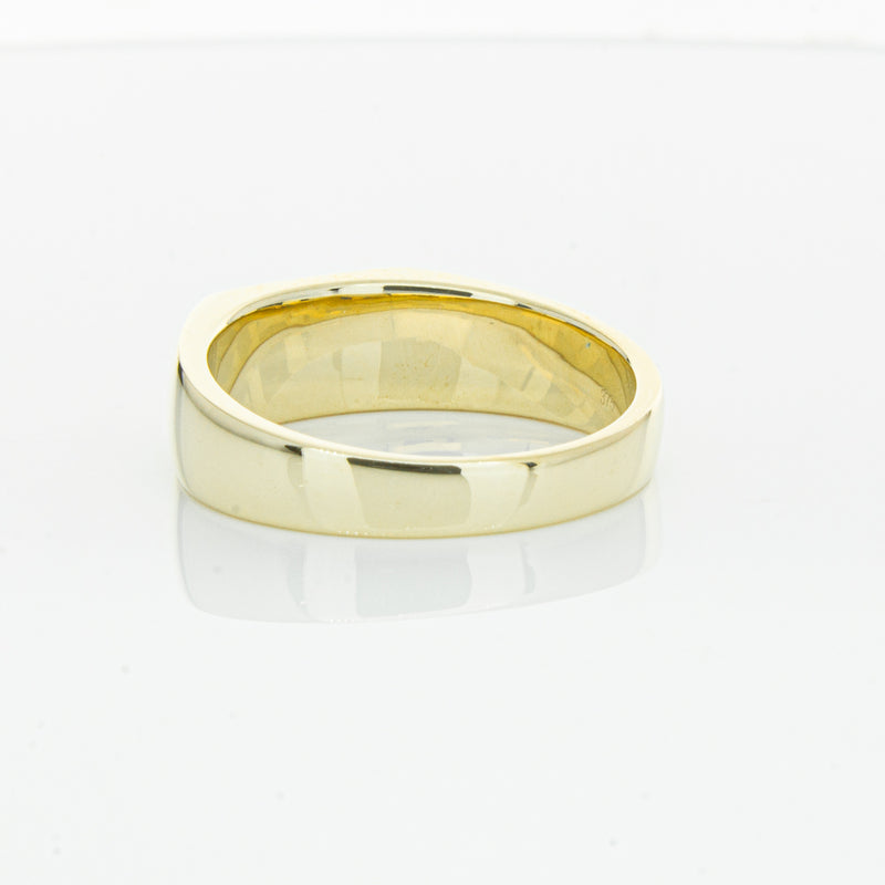 9ct Yellow Gold Rectangular Signet Ring-Ring-Walker & Hall