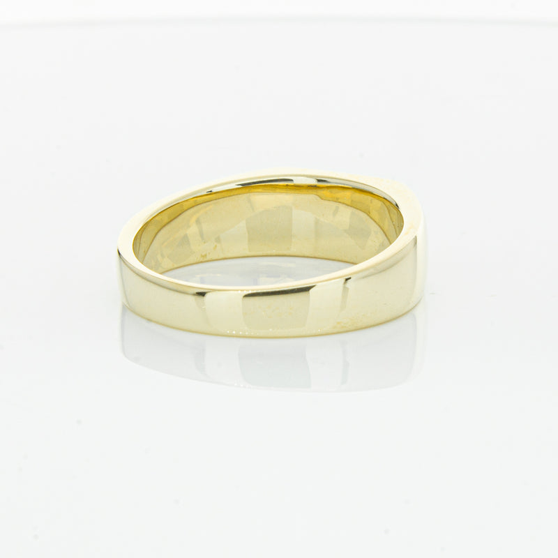 9ct Yellow Gold Rectangular Signet Ring-Ring-Walker & Hall