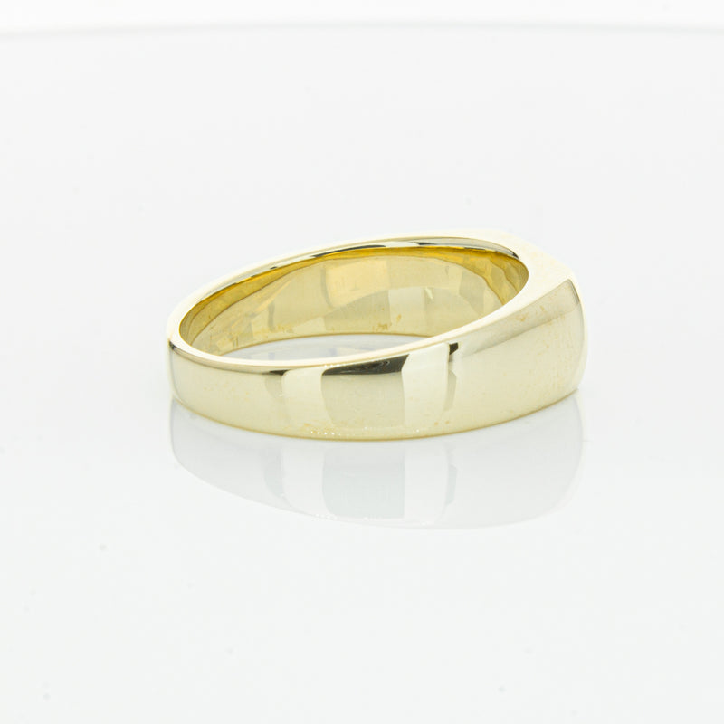 9ct Yellow Gold Rectangular Signet Ring-Ring-Walker & Hall