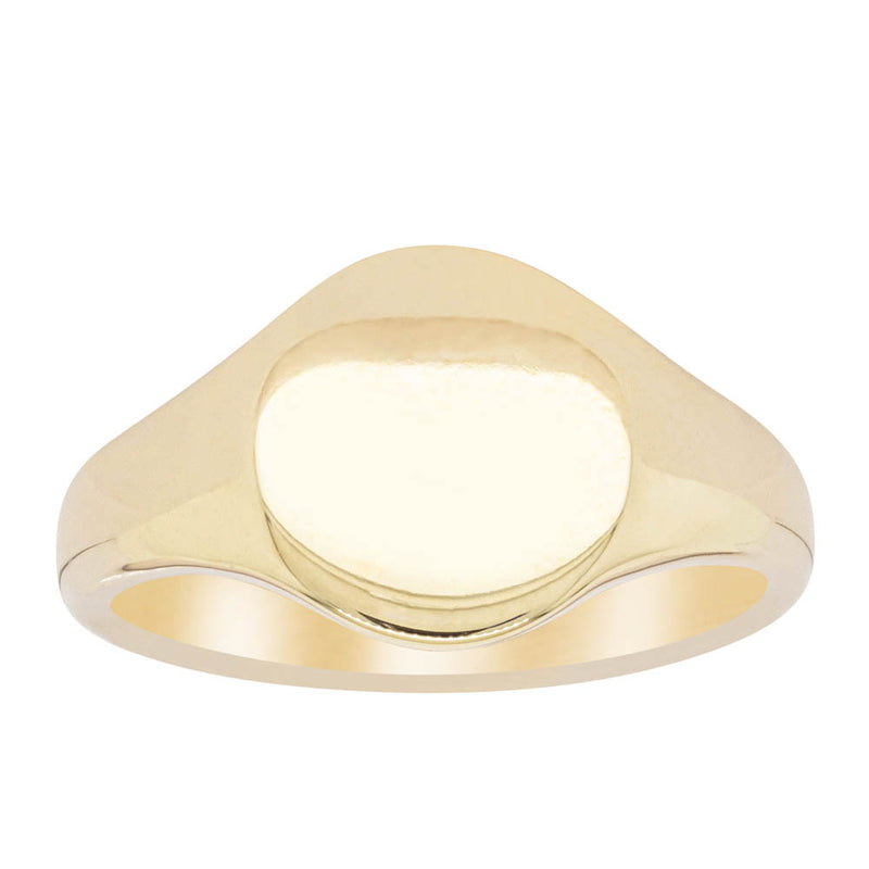 9ct Yellow Gold Classic Signet Ring-Ring-Walker & Hall