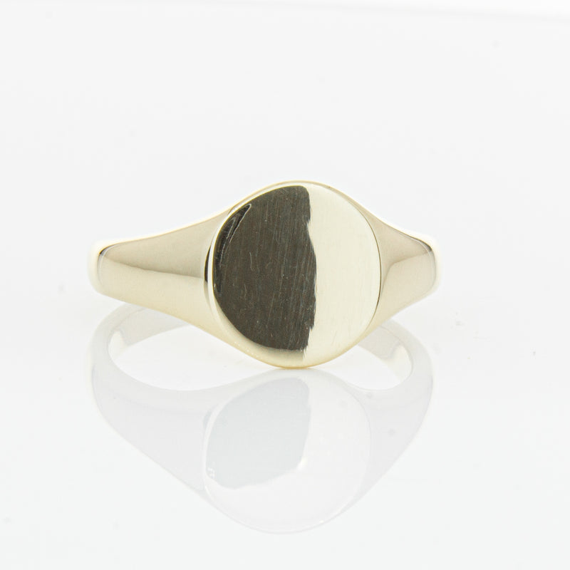 9ct Yellow Gold Classic Signet Ring-Ring-Walker & Hall
