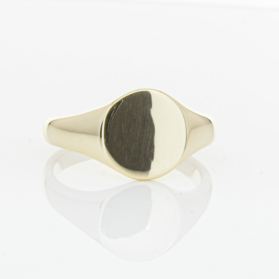 9ct Yellow Gold Classic Signet Ring-Ring-Walker & Hall