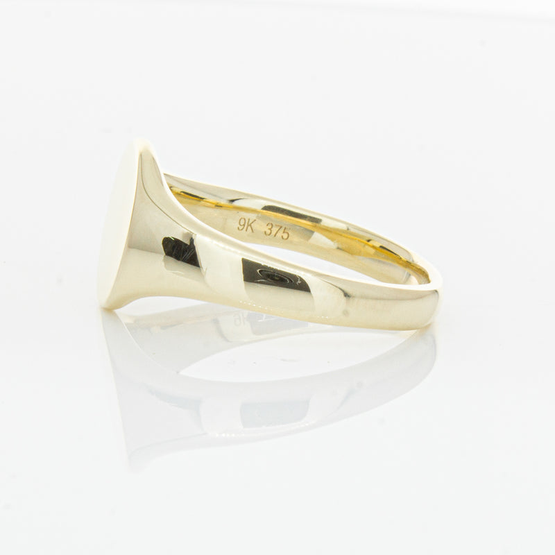 9ct Yellow Gold Classic Signet Ring-Ring-Walker & Hall