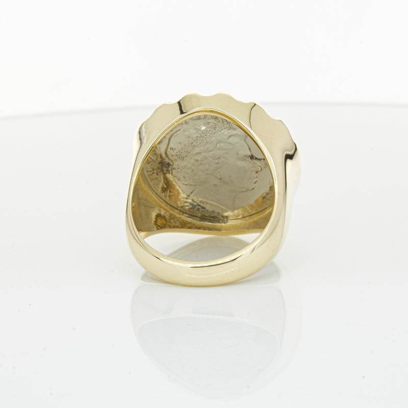 9ct Yellow Gold Ring with Koruru Coin-Ring-Walker & Hall