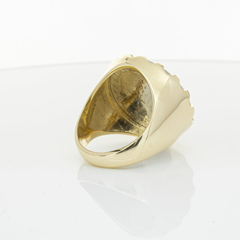 9ct Yellow Gold Ring with Koruru Coin-Ring-Walker & Hall