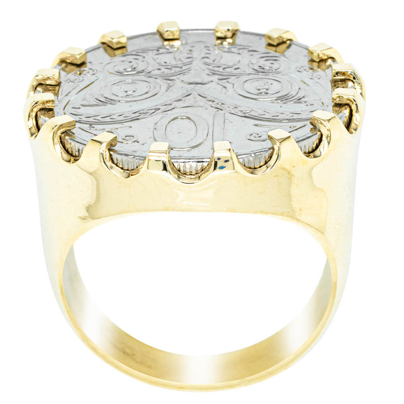 9ct Yellow Gold Ring with Koruru Coin-Ring-Walker & Hall
