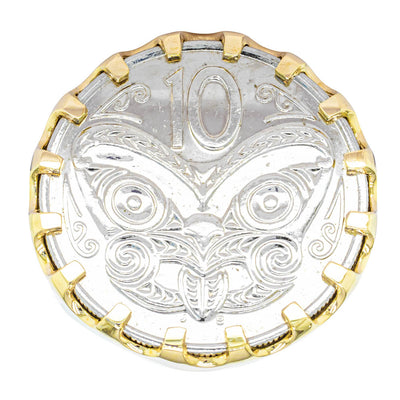 9ct Yellow Gold Ring with Koruru Coin-Ring-Walker & Hall