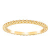 9ct Yellow Gold Boucle Band-Ring-Walker & Hall
