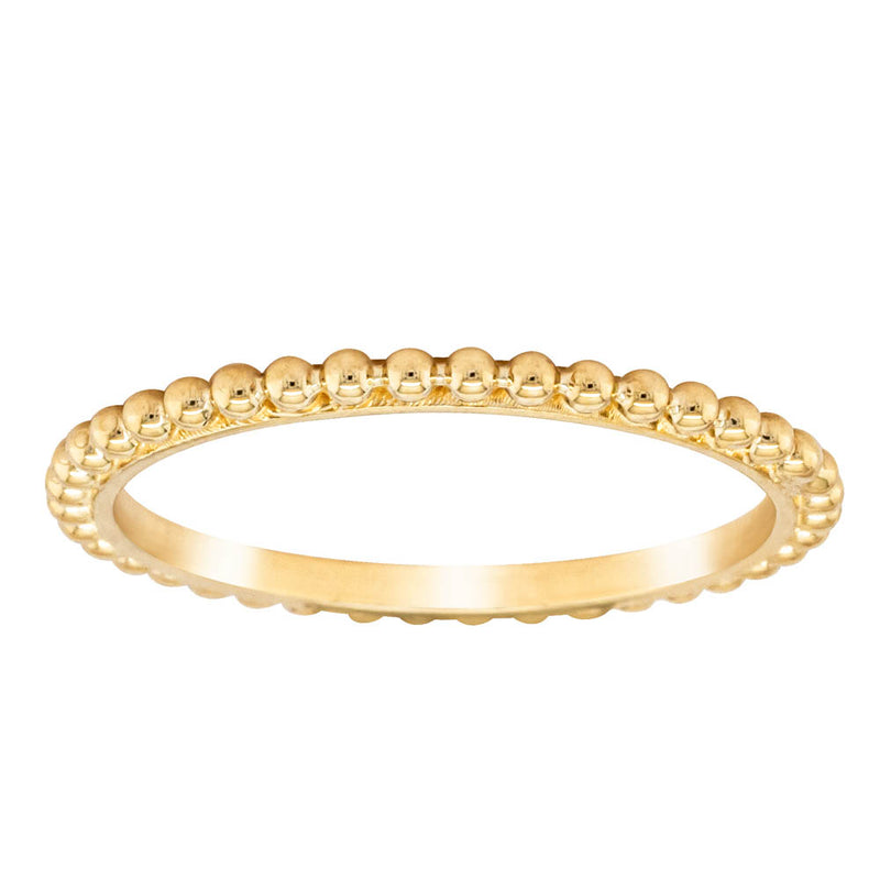 9ct Yellow Gold Boucle Band-Ring-Walker & Hall
