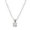 9ct White Gold .40ct Diamond Ava Pendant-Necklace-Walker & Hall