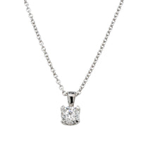9ct White Gold .40ct Diamond Ava Pendant-Necklace-Walker & Hall