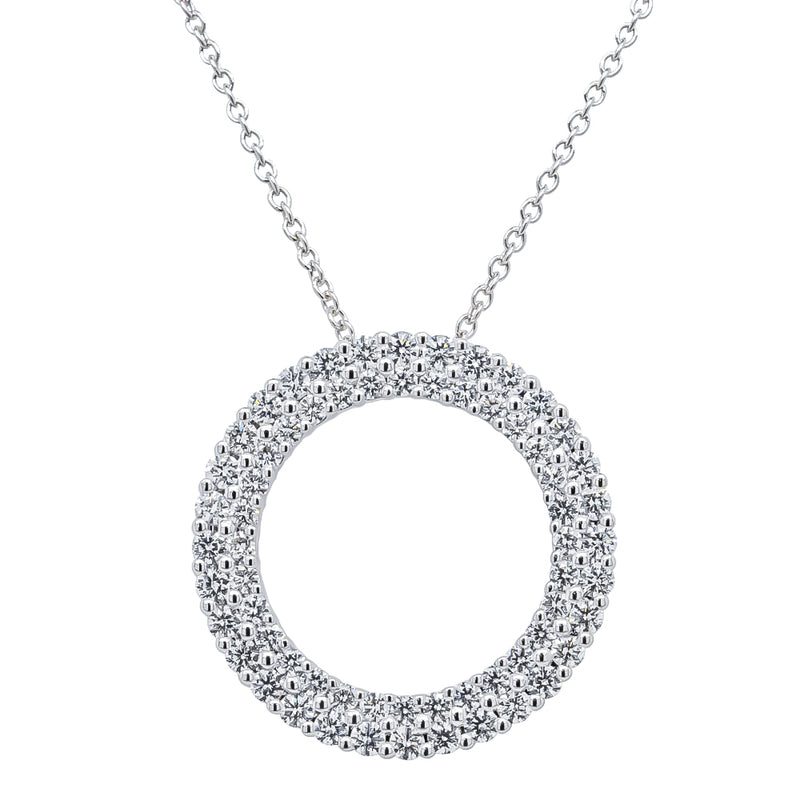 18ct White Gold 1.10ct Diamond Apollo Necklace-Necklace-Walker & Hall