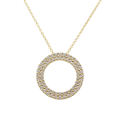 18ct Yellow Gold 1.10ct Diamond Apollo Necklace-Necklace-Walker & Hall