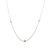 18ct White Gold .50ct Diamond Natalia Chain Necklace-Necklace-Walker & Hall