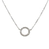 9ct White Gold Diamond Forevermore Petite Pendant-Necklace-Walker & Hall