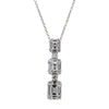 18ct White Gold Diamond Pendant-Necklace-Walker & Hall