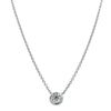 18ct White Gold .18ct Diamond Natalia Pendant-Necklace-Walker & Hall