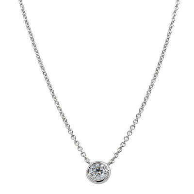 18ct White Gold .18ct Diamond Natalia Pendant-Necklace-Walker & Hall
