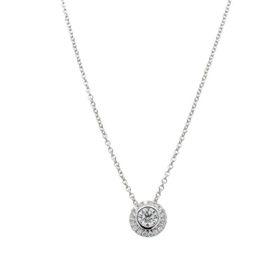 18ct White Gold .30ct Diamond Isla Pendant-Necklace-Walker & Hall