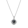 18ct White Gold Black Diamond Paramount Pendant-Necklace-Walker & Hall