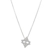 18ct White Gold .19ct Diamond Merkaba Star Necklace-Necklace-Walker & Hall