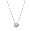 18ct White Gold .25ct Diamond Isla Pendant-Necklace-Walker & Hall