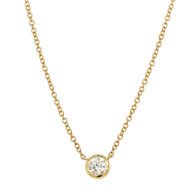18ct Yellow Gold .30ct Diamond Natalia Pendant-Necklace-Walker & Hall