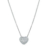 18ct White Gold Diamond Corazon Pendant-Necklace-Walker & Hall