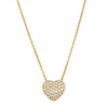 18ct Yellow Gold Diamond Corazon Pendant-Necklace-Walker & Hall