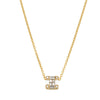 18ct Yellow Gold Diamond Quattro Pendant-Necklace-Walker & Hall