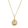 18ct Yellow Gold 2.12ct Champagne Diamond Pendant-Necklace-Walker & Hall